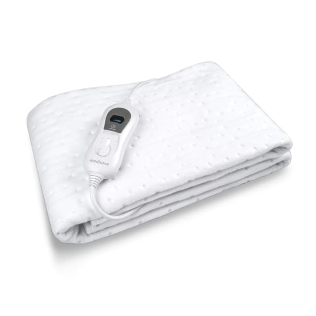 Medisana HU 665 Wärmeunterbett 150 x 80 cm, Heizdecke mit Abschaltautomatik und Überhitzungsschutz, elektrische Wärmedecke für das Bett mit 3 Temperaturstufen, waschbar