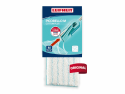 Leifheit Original Wischpad Picobello M Cotton Plus aus Supra- und Baumwollfasern, Wischbezug für Stein- und Fliesenböden, Bodenwischer Bezug für Picobello M Fliesen Größe M