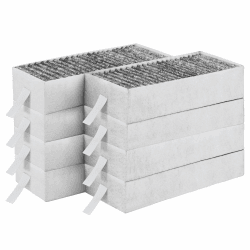 8 Stück Aktivkohlefilter für Dunstabzugshaube Siemens HZ9VRCR0 17004796 / Bosch HEZ9VRCR0 17004805 / Neff Z821VR0 17004806 / Gaggenau CA282111 / Constructa CZ9VRCR0, Umluftersatzfilter Zubehör
