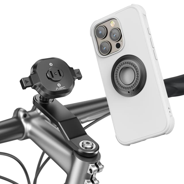 A2C Handyhalterung Fahrrad Steuersatz – 1s-Lock Aluminium Fahrrad Handyhalterung, 360° drehbare Handy Halterung für iPhone Samsung, Einhand-Entriegelung für Mountainbike & Rennrad