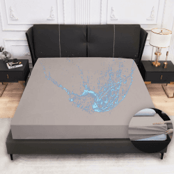 Arcona Matratzenschoner wasserdicht 140x200, Inkontinenz Spannbettlaken, Atmungsaktive Matratzenbezug, wasserdichtes Bettlaken Nässeschutz, Waschbar Spannbetttuch Grau 140 x 200 cm Grau