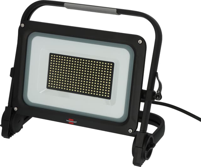 Brennenstuhl LED Baustrahler JARO 20060 M (150W, 17500lm, 6500K, IP65, dimmbar, 5m Kabel, LED Arbeitsstrahler mit Schnellspannverschluss) mit Schaltstufen 17500lm (150W)