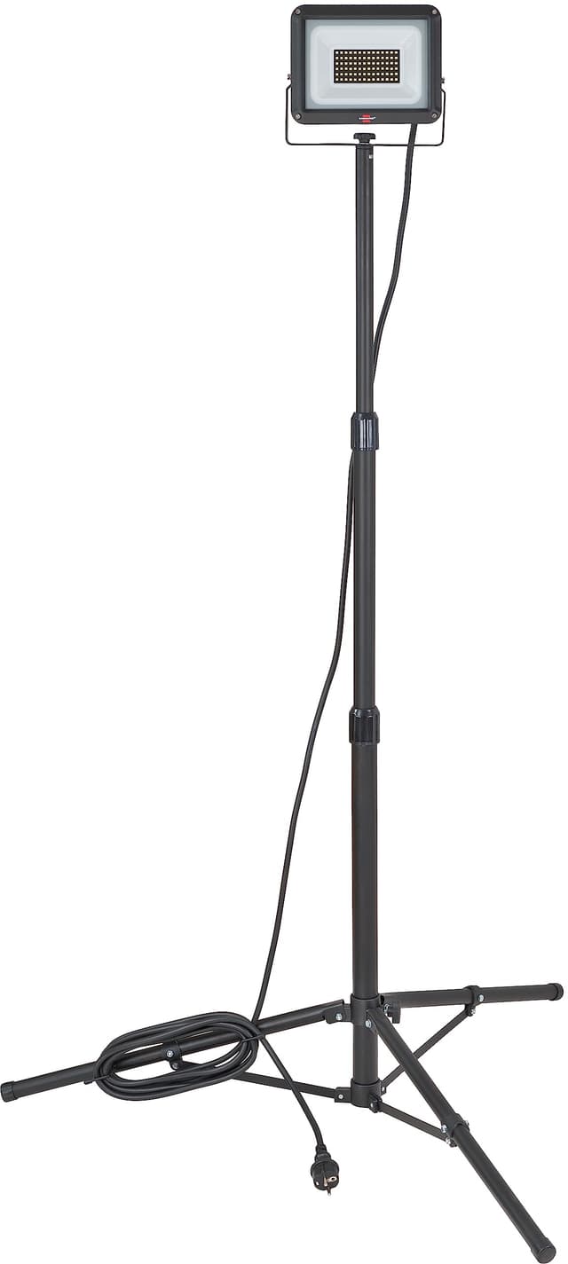 Brennenstuhl LED Stativstrahler JARO 7060 T (50W, 5800lm, 6500K, IP65, LED Arbeitsstrahler mit Stativ und 5m Kabel) 5800lm (50W)