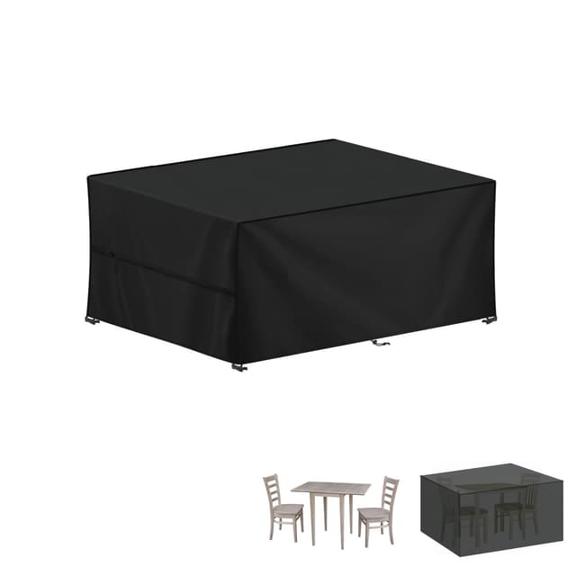 LAMUNI Abdeckung für Gartenmöbel 100x60x74cm, Wasserdicht Abdeckplane Gartenmöbel, 420D Oxford Gewebe Loungemöbel Abdeckung, Winterfest Schutzhülle für Sitzgruppe, Gartenlounge, Rattanmöbel