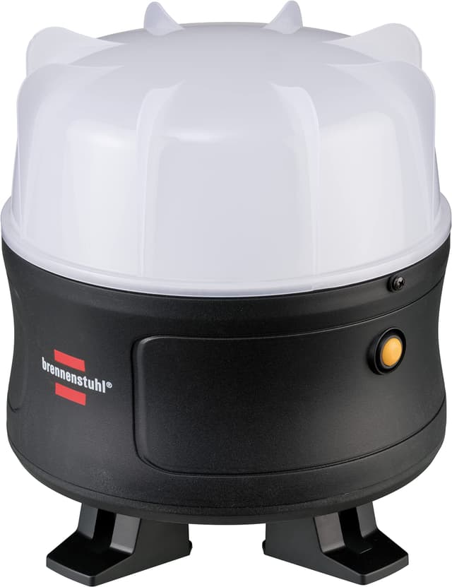 Brennenstuhl Mobiler 360° LED Akku Strahler, Baustrahler 30W (Arbeitsleuchte 3000lm, mit Li-lon Akku, max. Leuchtdauer 12h, Bauscheinwerfer für außen, IP54)