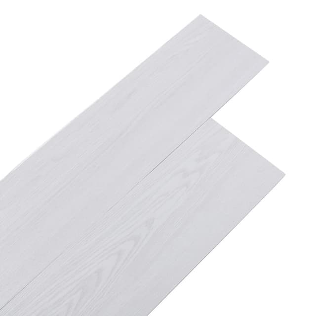INMOZATA 5,01m² PVC Bodenbelag Selbstklebend Holzoptik Vinylboden Selbstklebend Rutschfeste Wasserfest Schneidbar Laminatboden -91,5cm x 15,2cm-Dicke 2 mm-36Fliesen-Hellgrau
