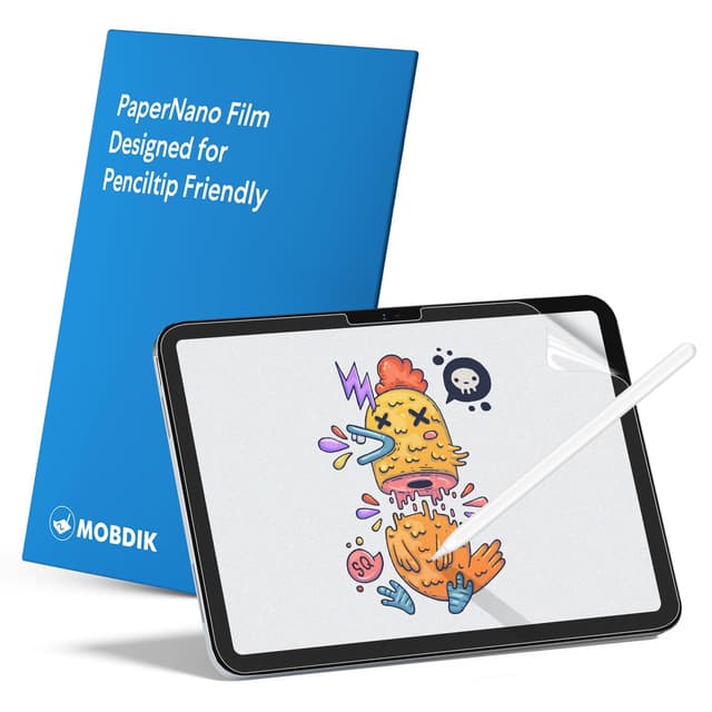 MOBDIK 2 Stück Papier Schutzfolie für iPad (A16) 11. / 10. Gen (2025/2022) & iPad Air 11 M3 2025 / M2 2024 Zeichnen Wie auf Papier, Blendfreiem, Kompatibel mit Apple Pencil, mit Easy Installation Kit 10.9"