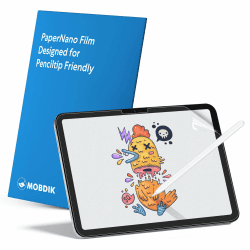 MOBDIK 2 Stück Papier Schutzfolie für iPad (A16) 11. / 10. Gen (2025/2022) & iPad Air 11 M3 2025 / M2 2024 Zeichnen Wie auf Papier, Blendfreiem, Kompatibel mit Apple Pencil, mit Easy Installation Kit 10.9"