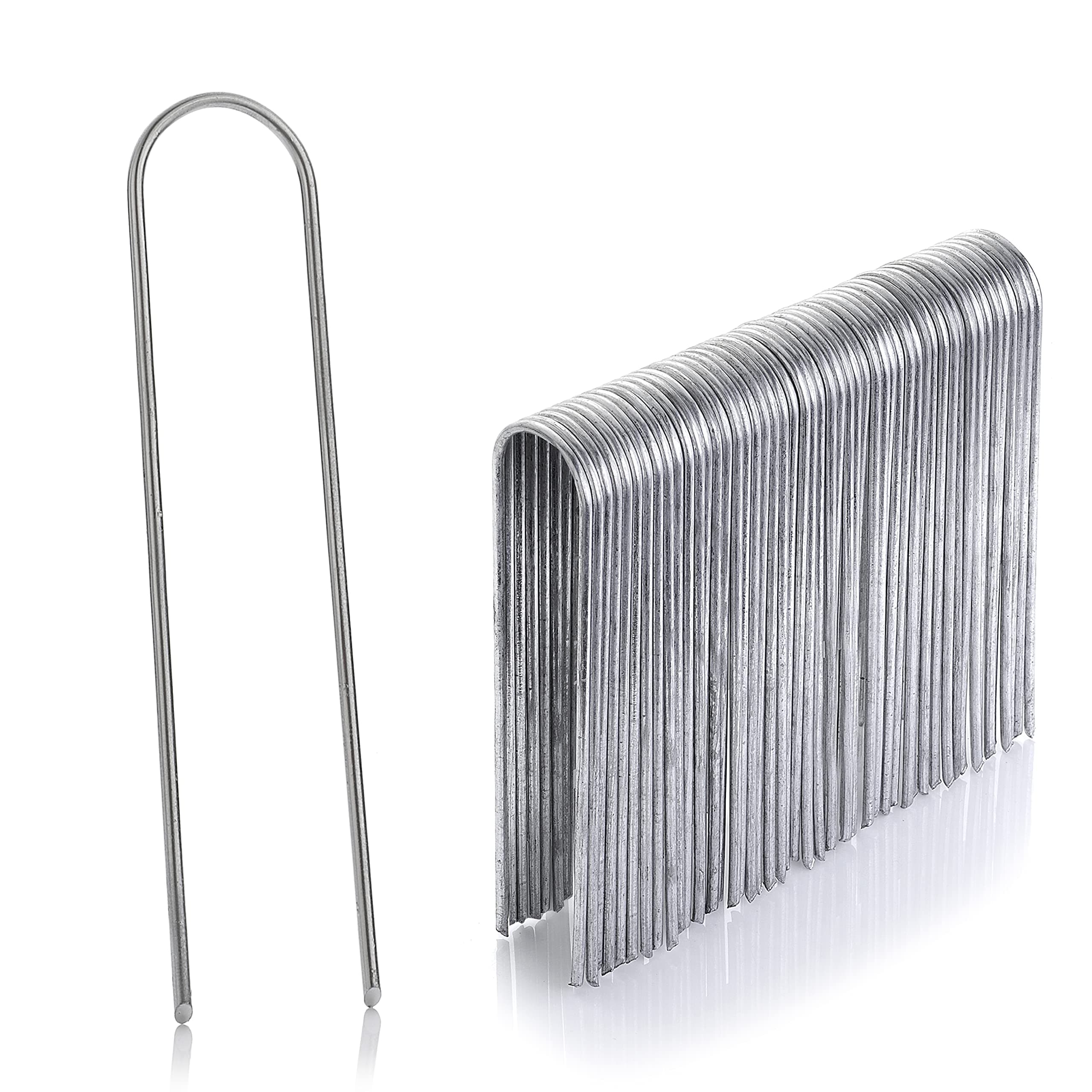 GardenMate 500 Erdanker VERZINKT aus Stahldraht 150mm lang - 25mm breit aus Stahldraht Stärke 2,9mm 500 150mm Verzinkt Rund