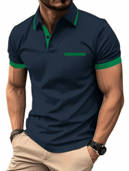 zitysport Poloshirt Herren Kurzarm Shirt Atmungsaktives Golf Polo Shirt Männer Sommer Shirts Sport Basic Slim Fit Tshirt mit Brusttasche Polohemd