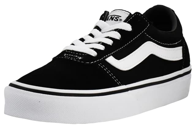 Vans Ward Platform Sneaker, Patchwork Light Blue, 36 EU