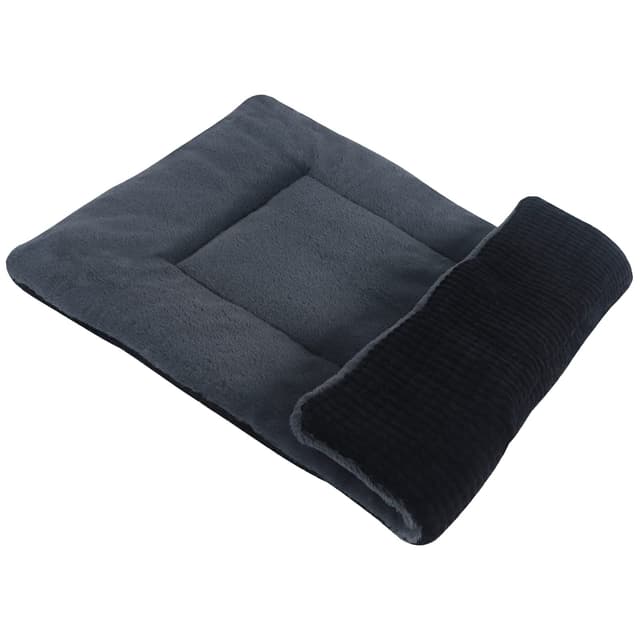 PET SPPTIES Hundebett Weiches und Warmes Matten Hundekissen Waschbarn kuschelig Umkehrbar Haustier Sofakissen PS085 (106X71 cm, Schwarz) L 106 x B 71 x H 3 cm Schwarz