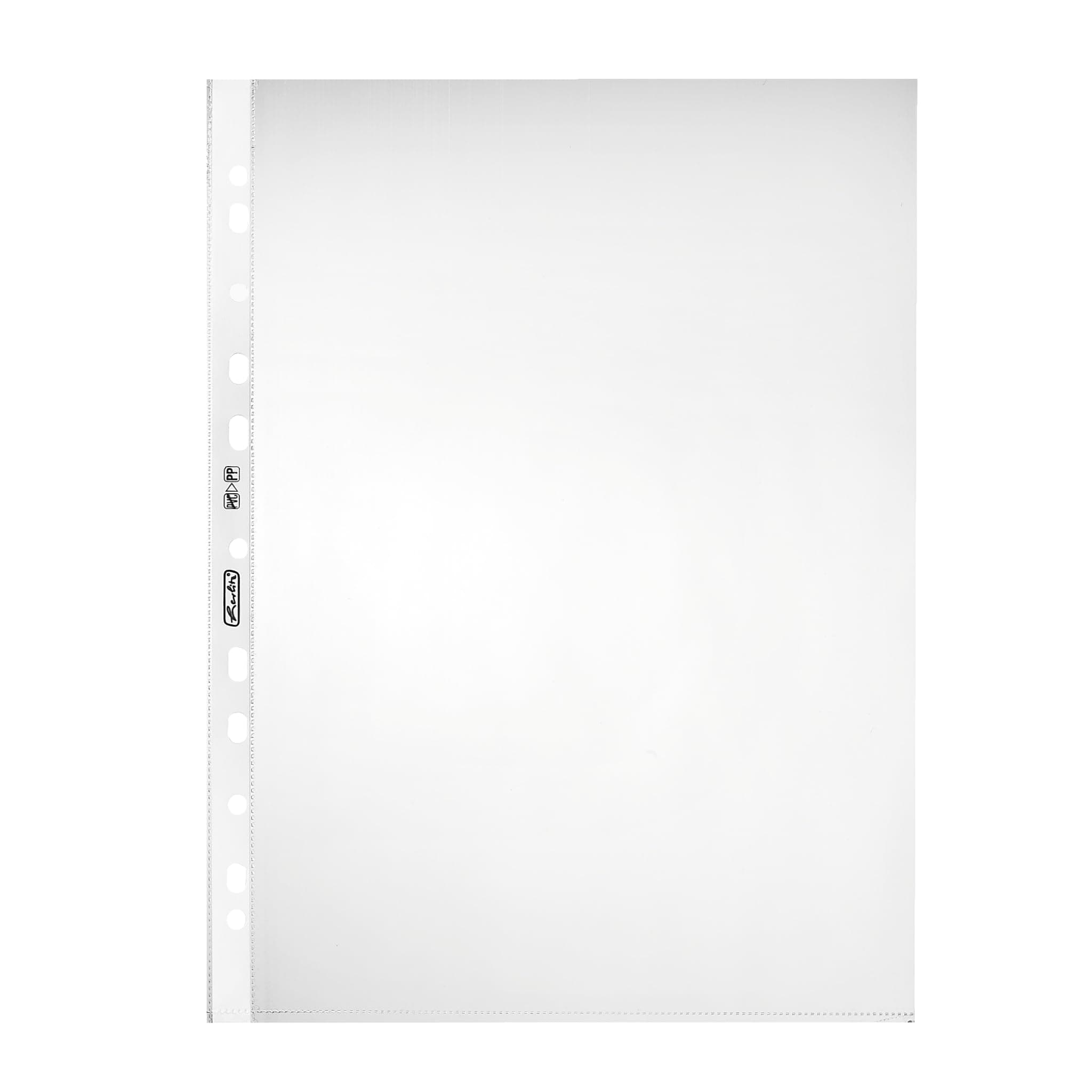 Herlitz 5824008 Prospekthülle ,A4, glasklar, Stärke: 0,06 mm, 100 Stück A4 Klassisch