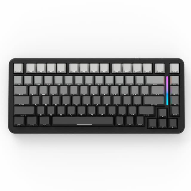 ATTACK SHARK M86 Gasket Mechanische Tastatur, 75% Tri-Mode (BT/2,4 G/USB-C) Kabellose RGB-Gaming-Tastatur, Seitlich Graviert, Hot-Swap, Vorgeschmierte Lineare Schalter, 4000 mAh-Schwarzer Farbverlauf