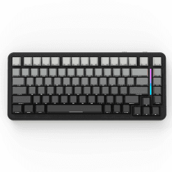 ATTACK SHARK M86 Gasket Mechanische Tastatur, 75% Tri-Mode (BT/2,4 G/USB-C) Kabellose RGB-Gaming-Tastatur, Seitlich Graviert, Hot-Swap, Vorgeschmierte Lineare Schalter, 4000 mAh-Schwarzer Farbverlauf