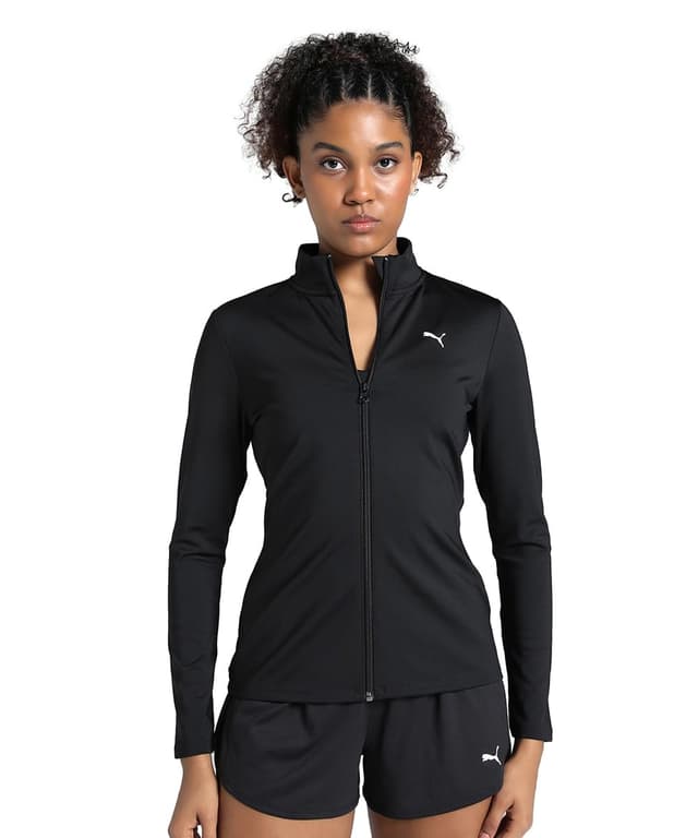 PUMA Unisex W Strong Full Zip Sweatjacken (1er Pack) L Puma Black