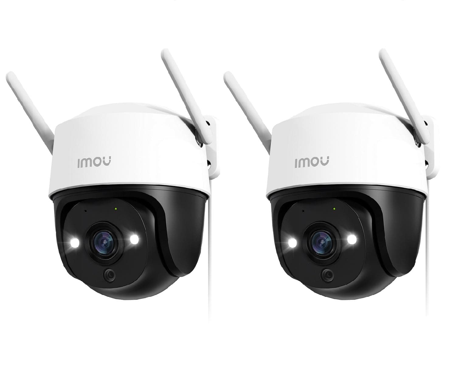 Imou 2K Überwachungskamera Aussen mit AI Personen-/Fahrzeugerkennung, 360° PTZ WLAN Kamera Outdoor, Farbnachtsicht, Automatische Verfolgung, 2-Wege-Audio, Sirene, IP66, Kompatibel mit Alexa (2 Stück) 3mp (2 Pack)