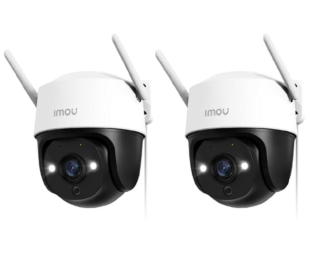 Imou 2K Überwachungskamera Aussen mit AI Personen-/Fahrzeugerkennung, 360° PTZ WLAN Kamera Outdoor, Farbnachtsicht, Automatische Verfolgung, 2-Wege-Audio, Sirene, IP66, Kompatibel mit Alexa (2 Stück) 3mp (2 Pack)