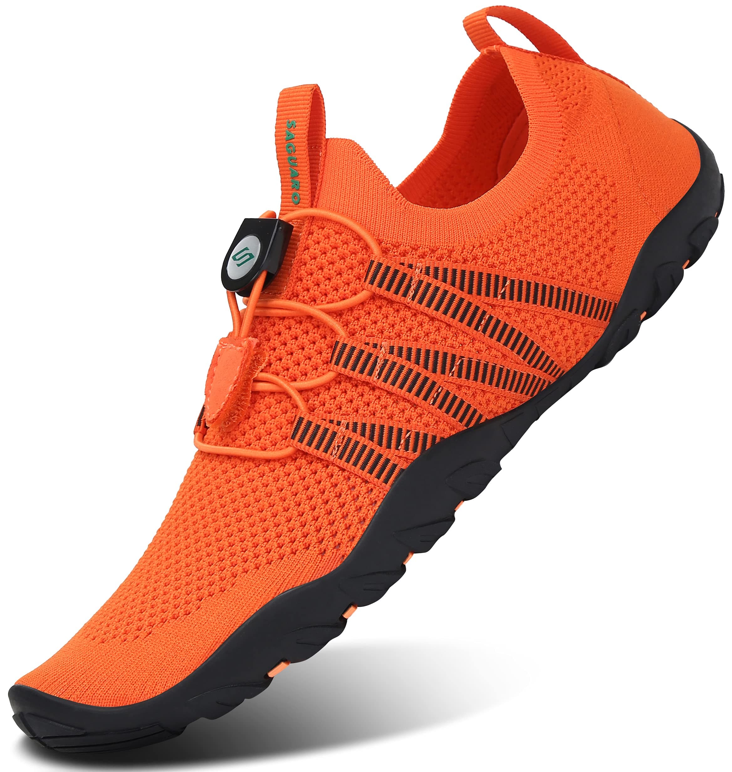 SAGUARO Herren Badeschuhe Damen rutschfeste Sohle Schnell Trocknend Schwimmschuhe 43 EU Dunkelorange
