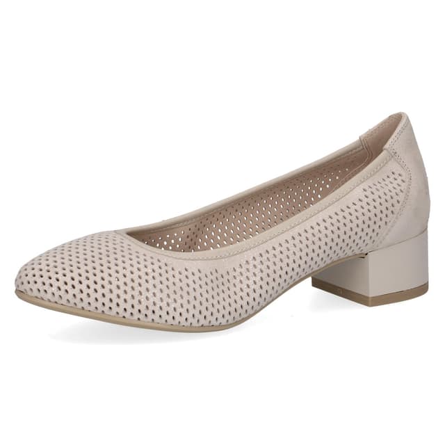 CAPRICE Comfort Damen Pumps aus Leder mit Blockabsatz