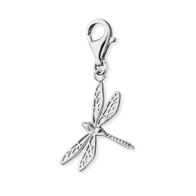Engelsrufer Damen Charm Anhänger Libelle Dragonfly silber aus Sterling Silber - Karabinerverschluss - nickelfrei