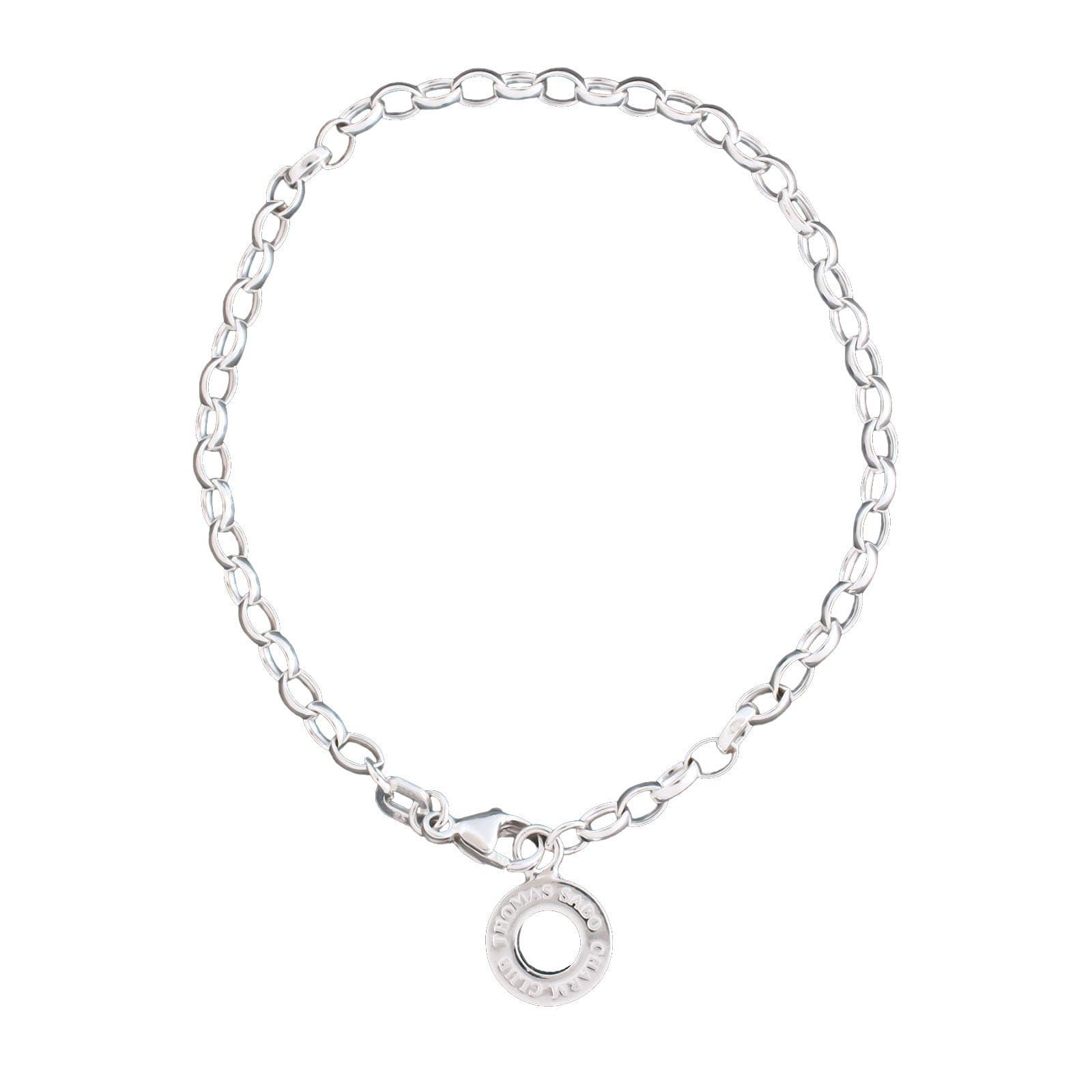 Thomas Sabo Damen Charm-Fußkette Classic 925 Sterling Silber X0034-001-12 Single 26,00 cm