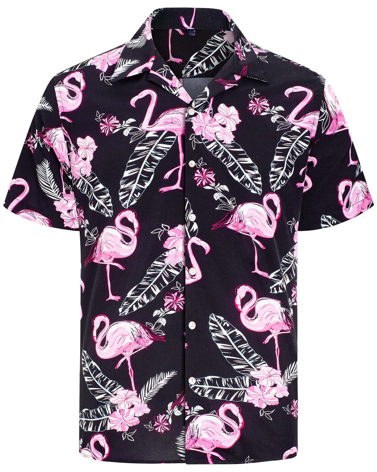 J.VER Hawaii Hemd Männer Sommer Funky Hawaiihemd Kurzarm Urlaub Bedruckter Strand Hemden Leicht Freizeithemden Button Down Oberhemd