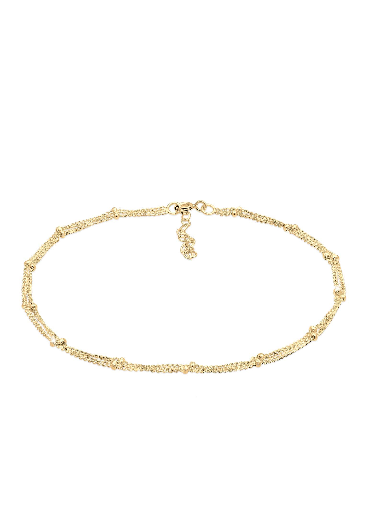 Elli Fußschmuck Damen Kugel Zeitlos Basic in 925 Sterling Silber