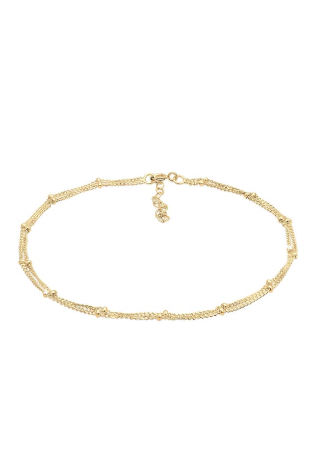 Elli Fußschmuck Damen Kugel Zeitlos Basic in 925 Sterling Silber