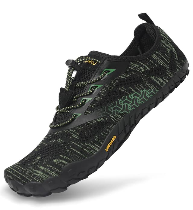SAGUARO Unisex Barfußschuhe Indoor & Outdoor Fitnessschuhe, Gr. 36-48 39 EU Grün