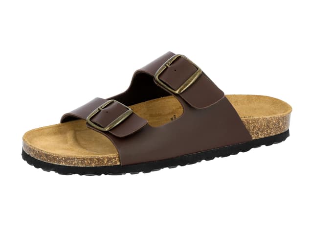 Lico Herren Bioline Man Pantoletten 48 EU Braun
