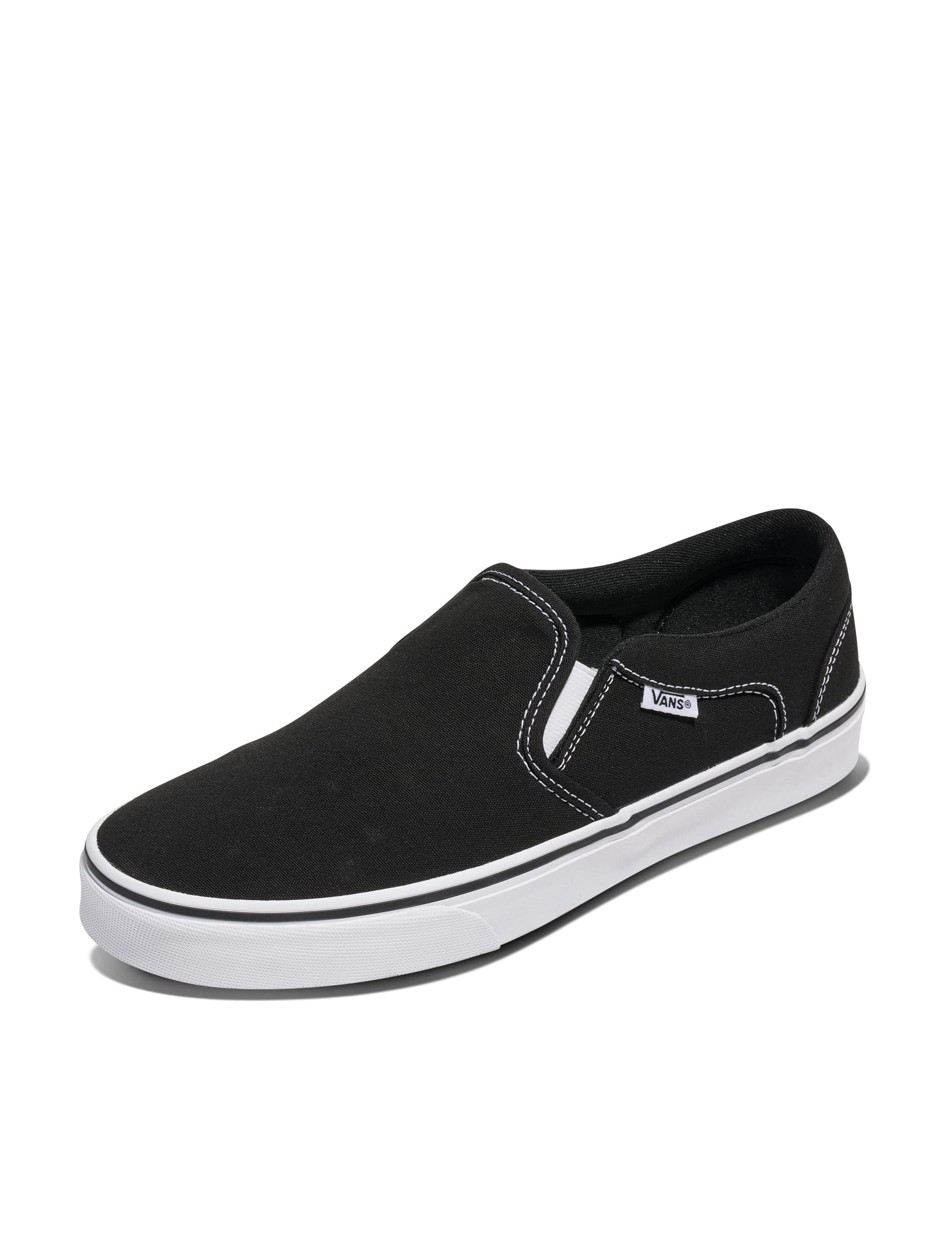Vans Herren Asher Sneaker 40 EU Canvas Black White