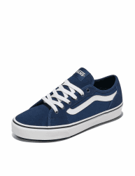 Vans Herren Filmore Decon Wildleder Canvas Trainer, Black/Black