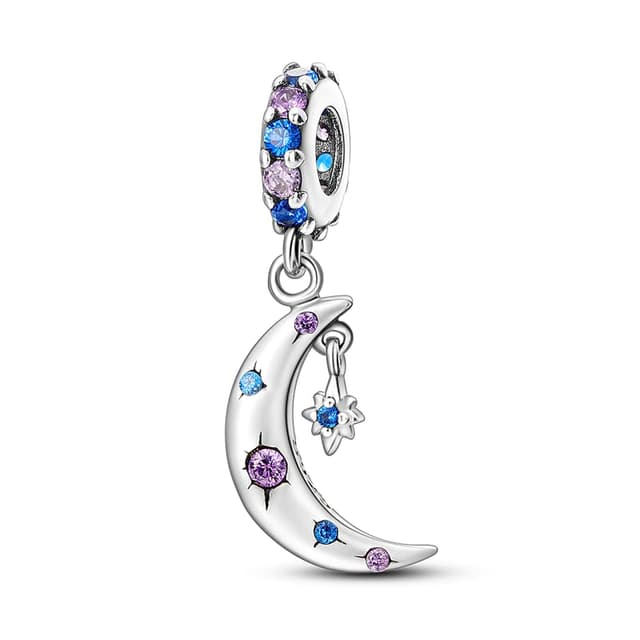 QIKAOLA Charm Pendant 925 Sterling Silver for Bracelet Charms Beads suitable for Pandora Bracelet&Necklace European Bracelets for Women KJC481