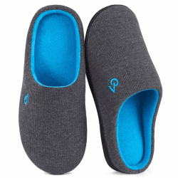 VeraCosy Herren Zweifarbige Hausschuhe Memory Schaum Pantoffeln