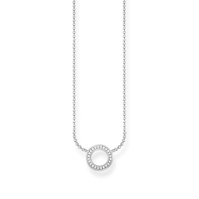Thomas Sabo Elegante Symbol-Halsketten für Damen Kreis Silber