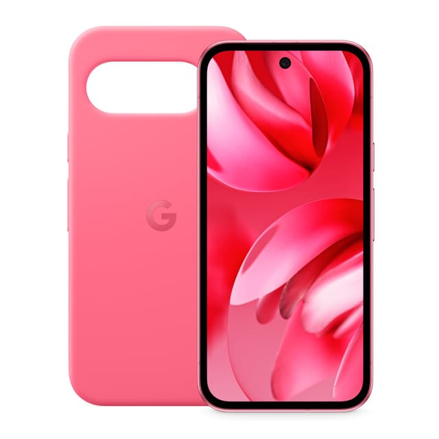 Google Pixel 9a: Android-Smartphone ohne SIM-Lock, mit KI-Kamera, 24 Stunden Akkulaufzeit und leistungsstarken Sicherheitsfunktionen – Peony, 128G B+ Pixel 9a Case, Peony Mit Case Peony 128GB