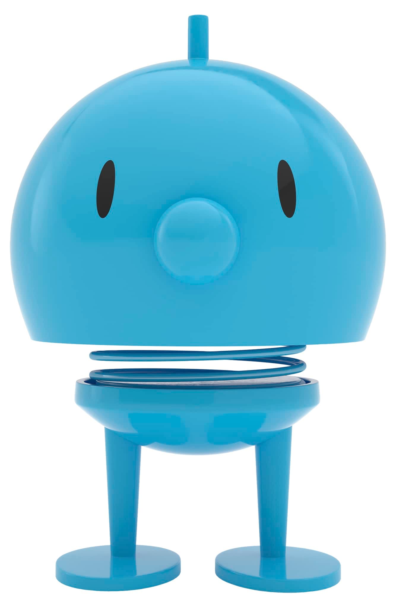 Hoptimist Bumble Wackelfigur & Glücksbringer, Skandinavische Deko Figuren für Wohnzimmer, Schreibtisch, Büro, Bürodeko & Lustige Kleine Geschenke, 10 x 10 x 15 cm, Large, Türkis L Turquoise
