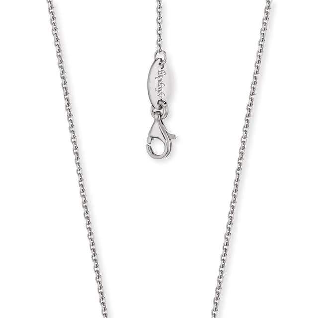 Engelsrufer Damen Anker Halskette aus Sterling Silber rhodiniert - in zwei Längen verstellbar - Karabinerverschluss - nickelfrei - Länge: 60 cm
