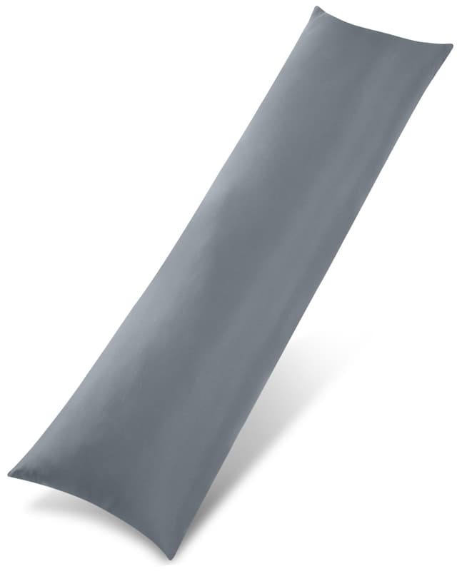 Utopia Bedding Nackenkissen, 40x145 cm Ganzkörperkissen, weiche Hohlfaserfüllung, langes Schwangerschaftskissen zur Unterstützung der Mutterschaft und für Seitenschläfer (Grau) 40x145 cm Grau
