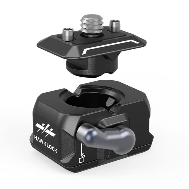 SMALLRIG HawkLock Mini-Schnellwechselplatte mit 1/4-Zoll-Schraube, Drop-in QR-Platte für Canon für Sony, für Stativ, Einbeinstativ, Camcorder, LED-Licht, Action-Kamera, Monitor – 3513