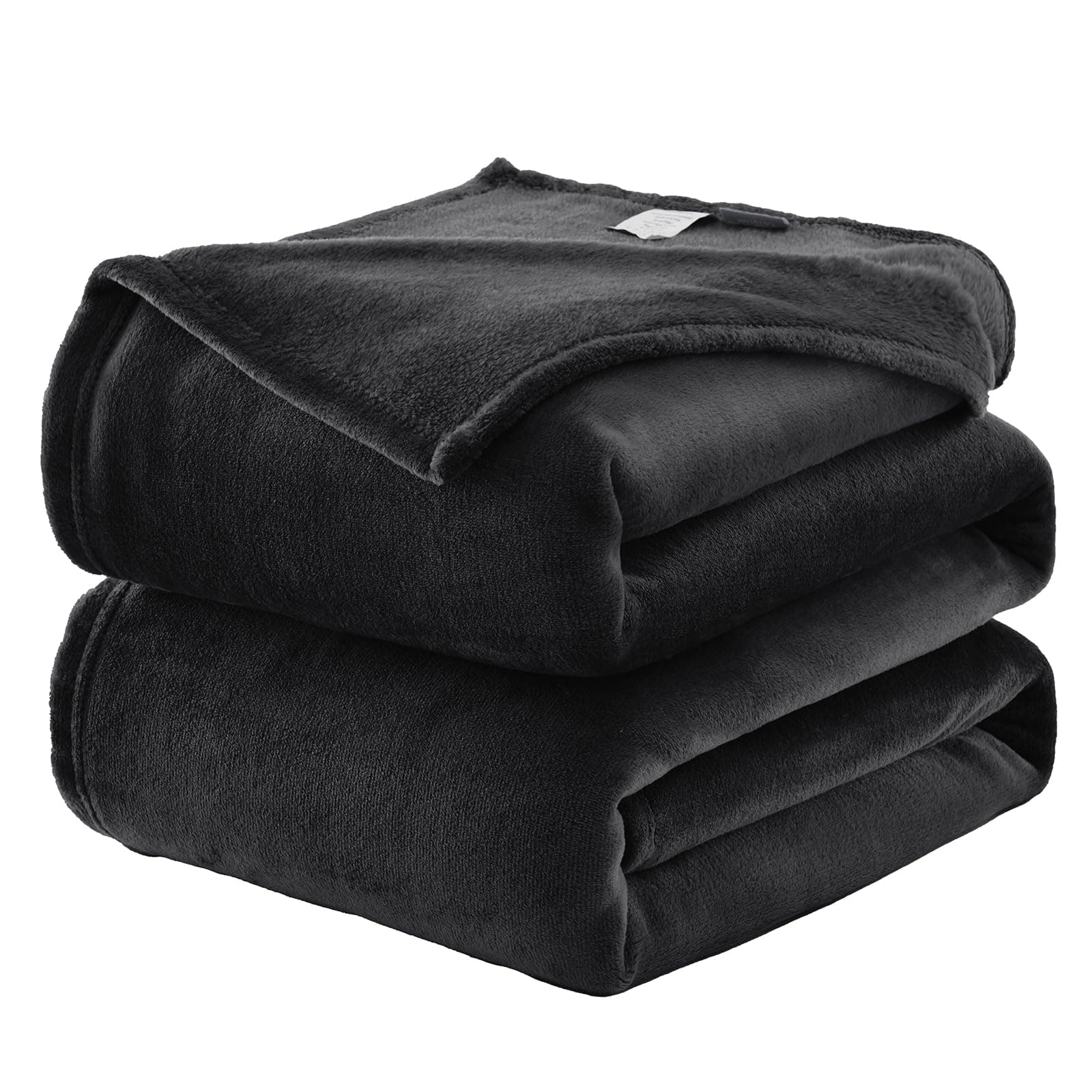 WAVVE Kuscheldecke Flauschig Decke Fleecedecke - Sofadecke Schwarz 220x240 cm Wohndecke Sommer Couchdecke Weich, XXL Groß Decke Sofa Leicht 220 x 240 cm Schwarz