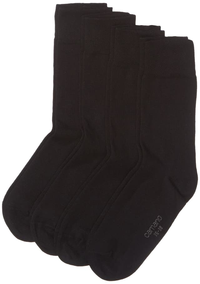 Camano Herren Socken (4er Pack) 39-42 Schwarz (Black 05)