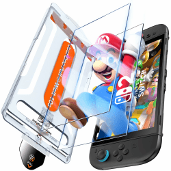 LK 2er Pack Displayschutzfolie für Nintendo Switch 2 (2025), 9H Härte Schutzglas mit Blasenfreier&Staubfrei Schnellinstallation, Kratzfester HD Klarer Folie für Nintendo Switch 2 7.9'' Transparent