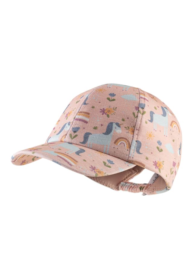 Sterntaler Basecap Einhörner - Mädchen Schirmmütze aus Flammgarn Jersey mit Einhorn Print - Sommer Baseball Cap mit Gummizug - Sportive Baby und Kinder Schirmkappe UV-Schutz 50+ 45 staubrosa