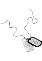 Diesel Herrenkette Font Dog Tag Edelstahl, DX1553040