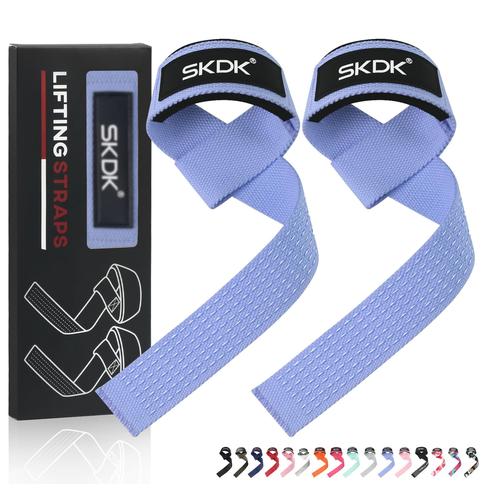 Zughilfen Krafttraining Frauen Bodybuilding,Lifting Straps Gym Deadlift, KreuzhebebÄnder Mit Neopren Gepolstertes Handgelenk, Rutschfestes Silikon, für Gewichtheben, Bodybuilding, Xfit, Krafttraining