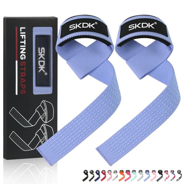 Zughilfen Krafttraining Frauen Bodybuilding,Lifting Straps Gym Deadlift, KreuzhebebÄnder Mit Neopren Gepolstertes Handgelenk, Rutschfestes Silikon, für Gewichtheben, Bodybuilding, Xfit, Krafttraining
