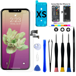 Brinonac für iPhone XS Display Ersatzset, 5,8 Zoll Bildschirm Full HD Retina LCD Display COF Touchscreen Digitalisierer Montageset XS05