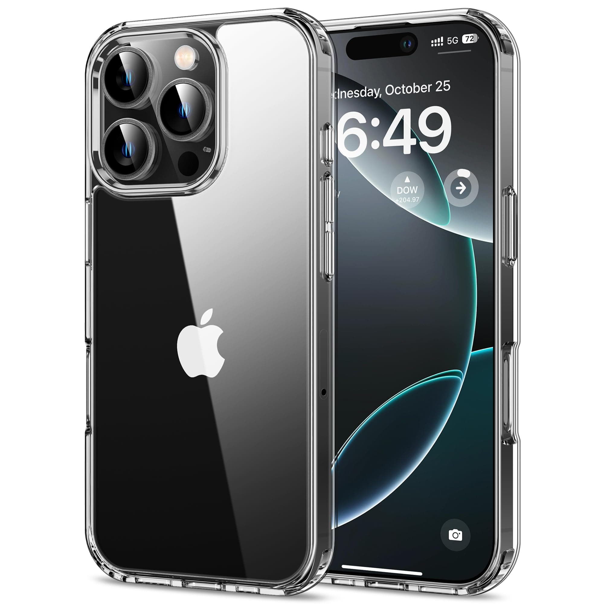 HOOMIL Crystal Clear Hülle für iPhone 16 Pro Max, Anti Gelb Durchsichtig Handyhülle Stoßfest Schutzhülle - Transparent iPhone 16 Pro Max Durchsichtig